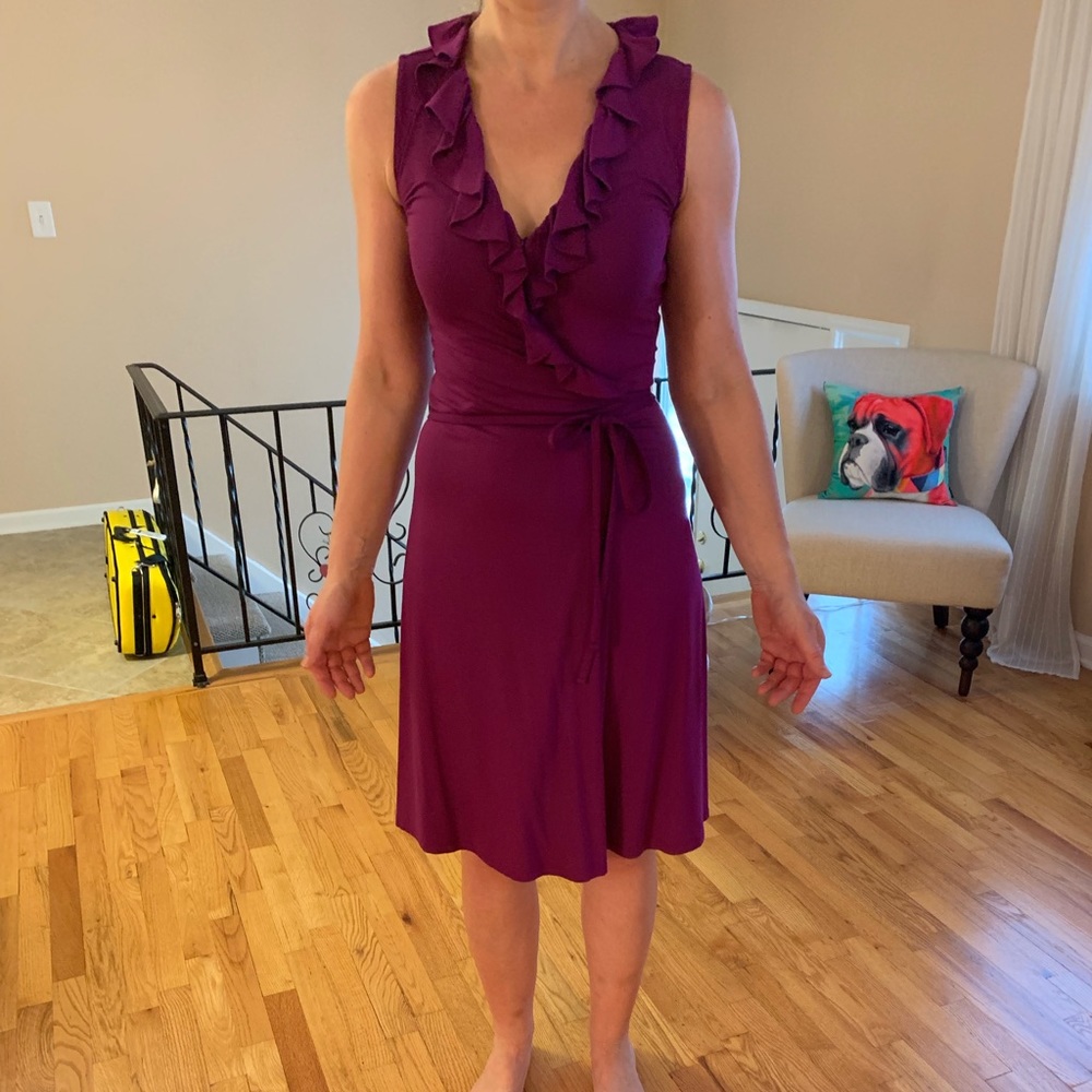Purple Boden Wrap Dress